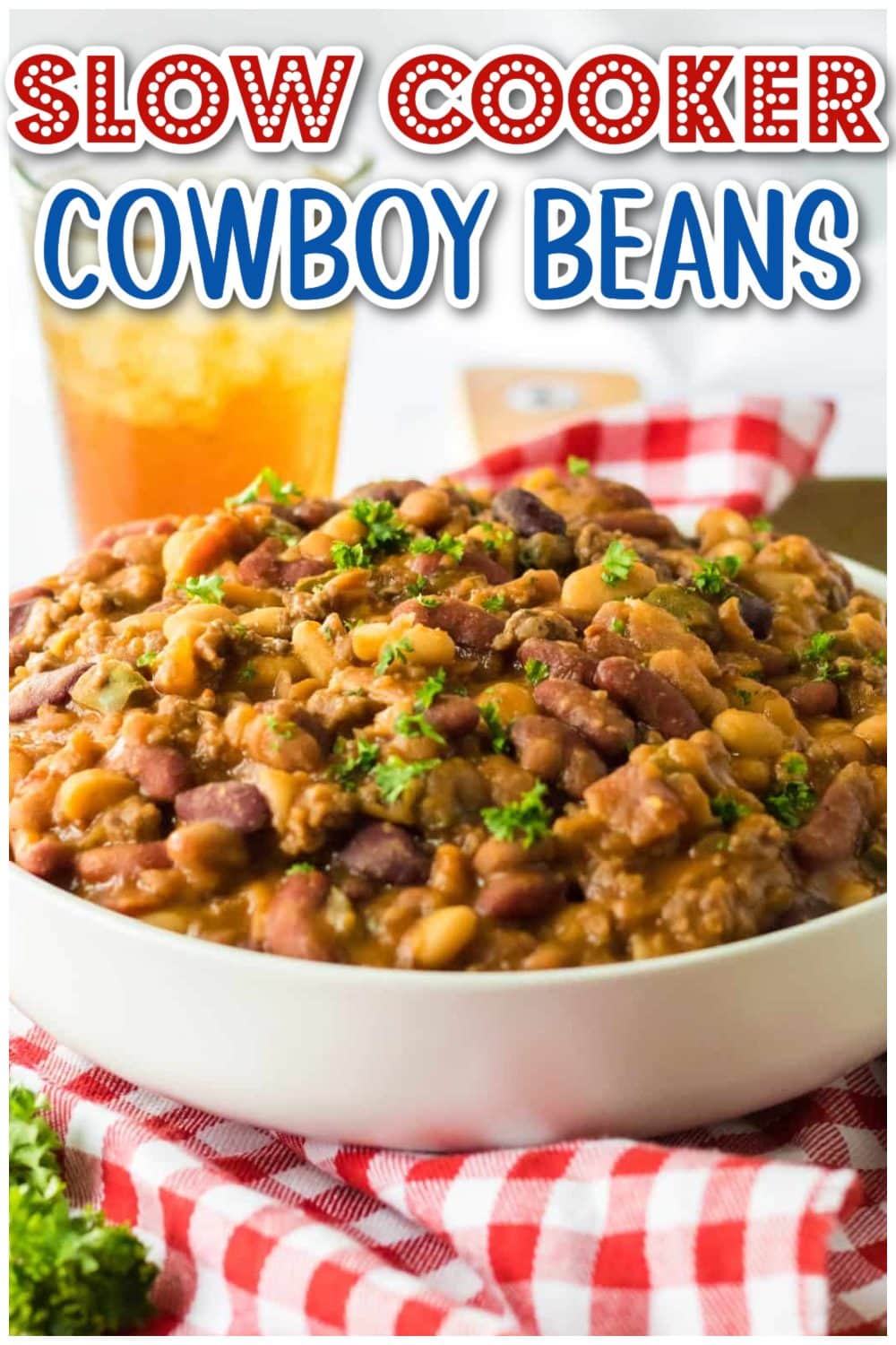 Slow Cooker Cowboy Beans graphic