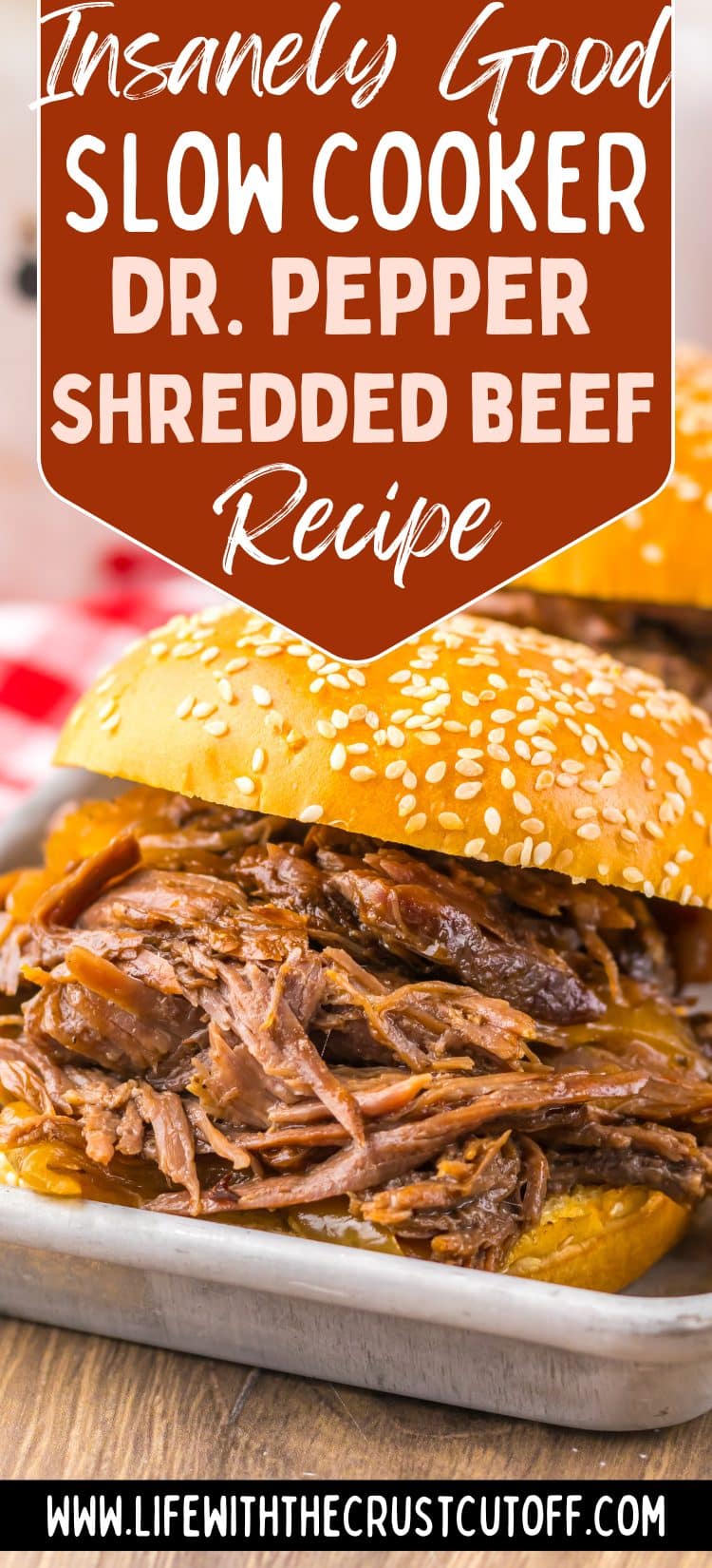 Slow Cooker Dr. Pepper Shredded Beef pin