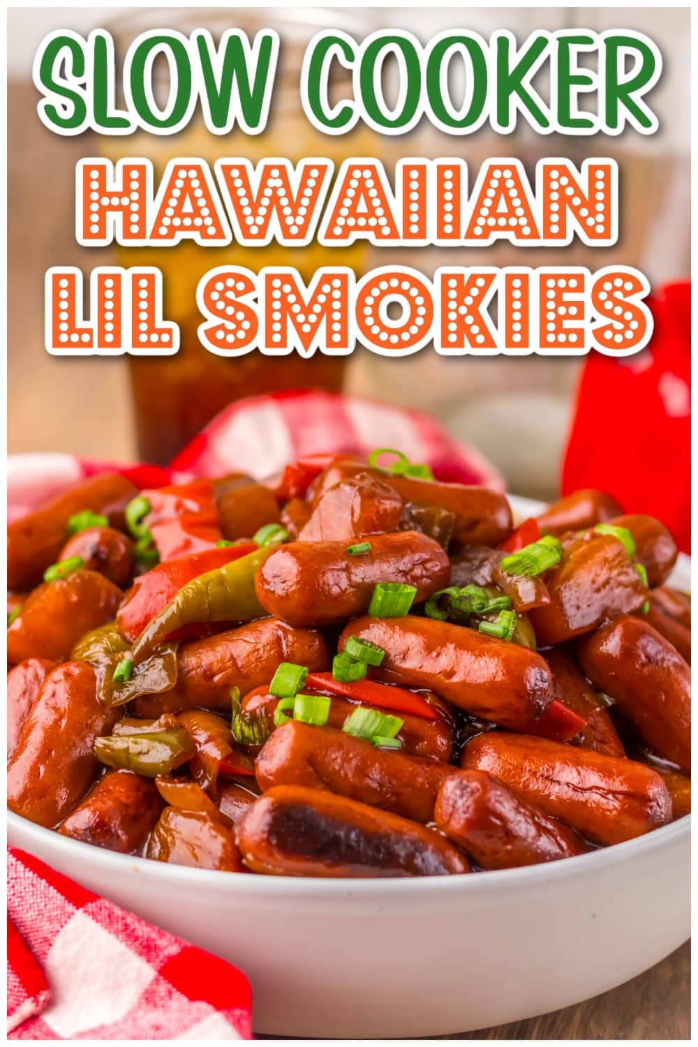 Slow Cooker Hawaiian Lil Smokies graphic