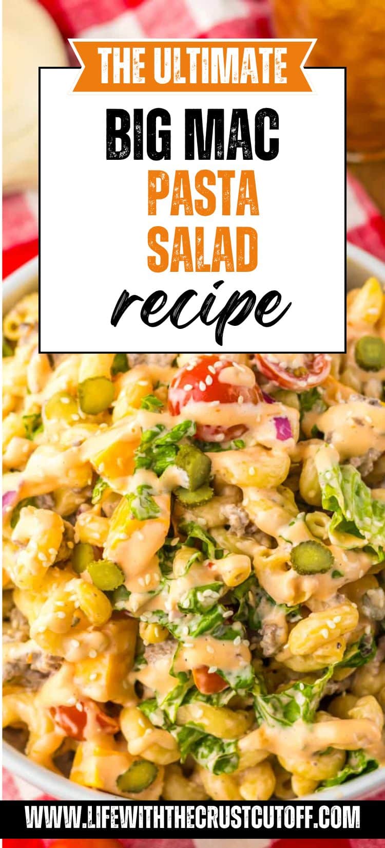 Big Mac Pasta Salad pin