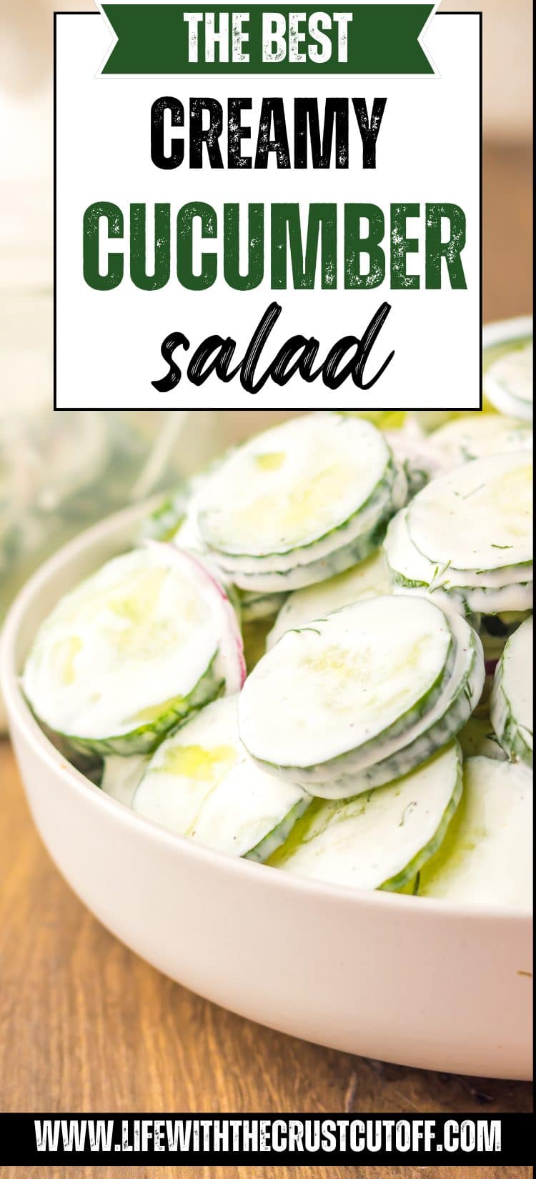 Creamy Cucumber Salad pin