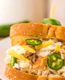 Jalapeno Popper Chicken Salad sandwich