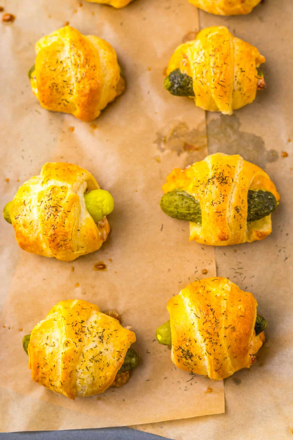 Pickles in a Blanket baked