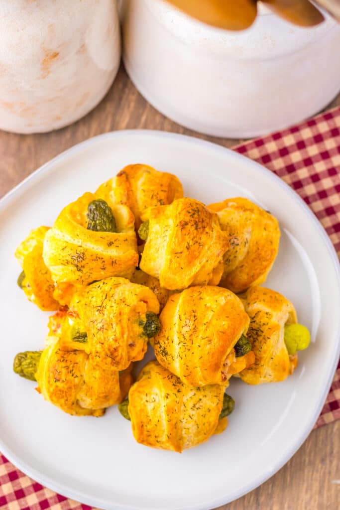 Pickles in a Blanket plated