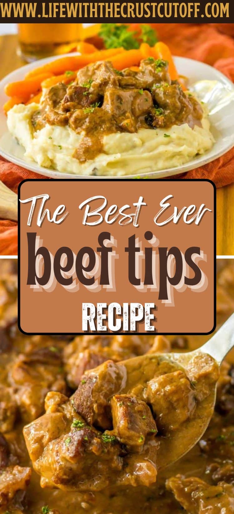 Hearty oven beef tips in brown gravy served over mashed potatoes.