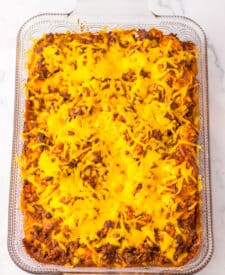 Taco Bubble Up Bake in pan