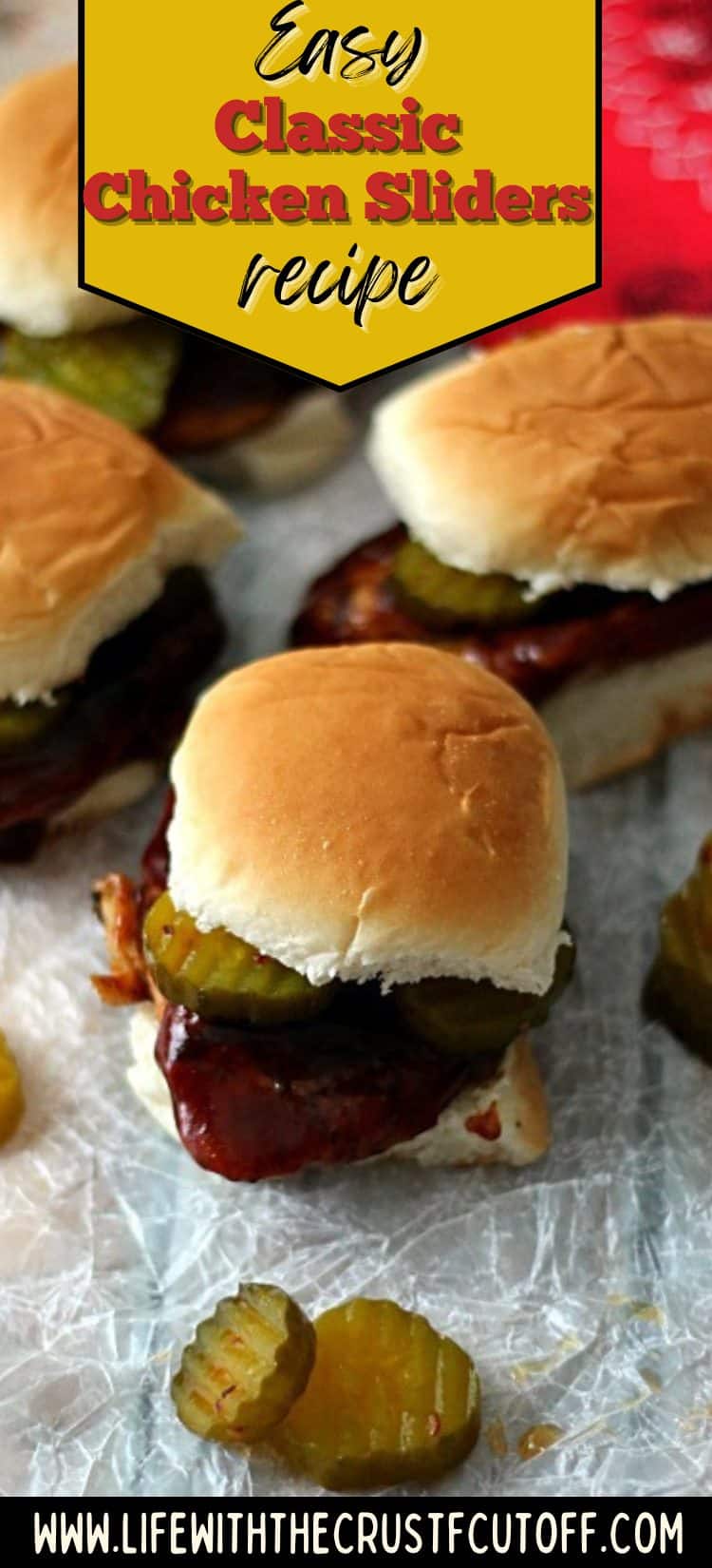 Classic chicken sliders made with tender chicken and melted cheese on soft slider buns