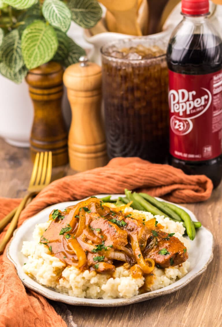 Slow Cooker Dr. Pepper Pork Chops - Life With The Crust Cut Off