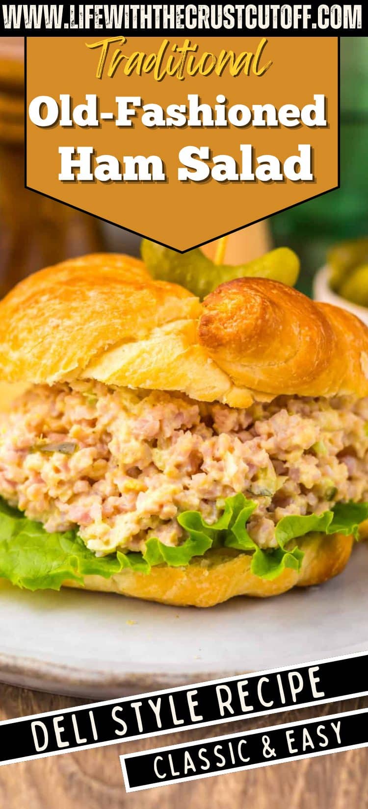 old fashioned ham salad creamy deli style spread served on crackers and sandwiches