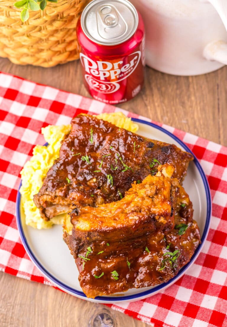 Slow Cooker Dr Pepper Ribs (Easy Crockpot BBQ Ribs Recipe) - Life With ...