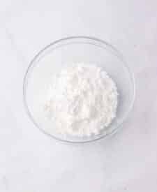 Powdered sugar glaze for lemon lime meltaway cookies.