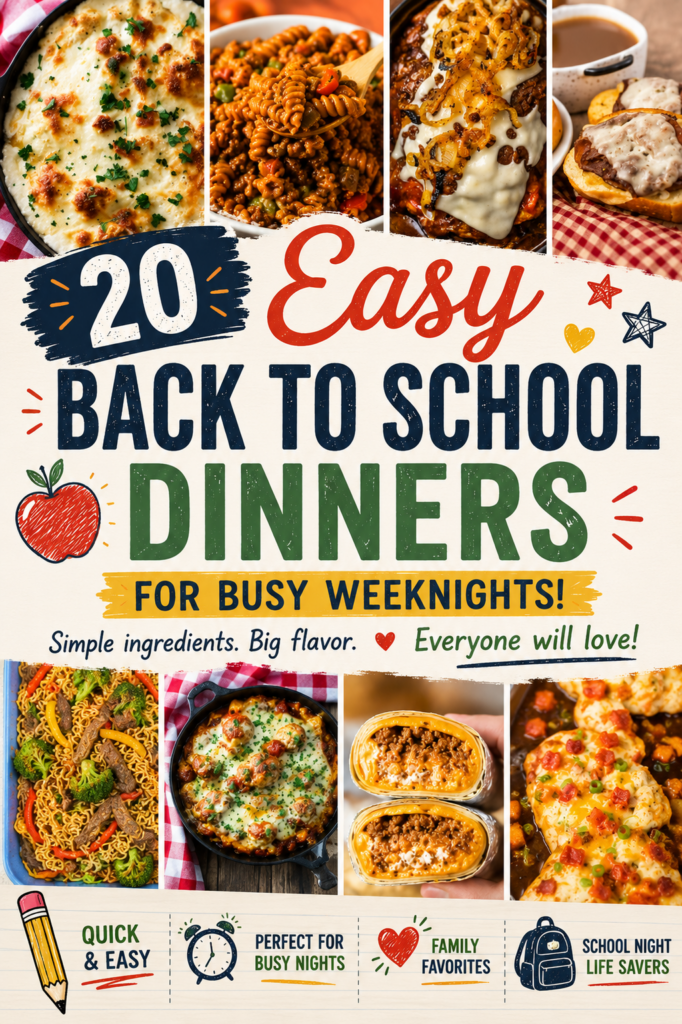 20 Easy Back To School Dinners