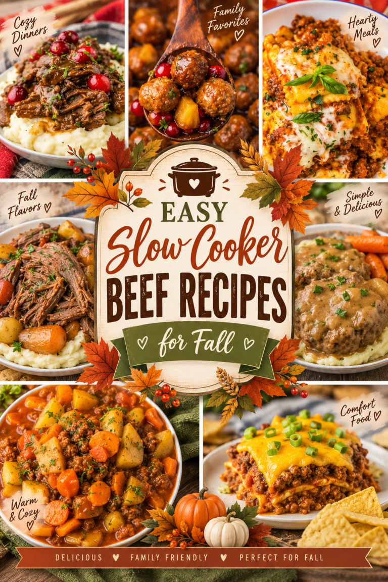 30 Easy Slow Cooker Beef Recipes for Fall