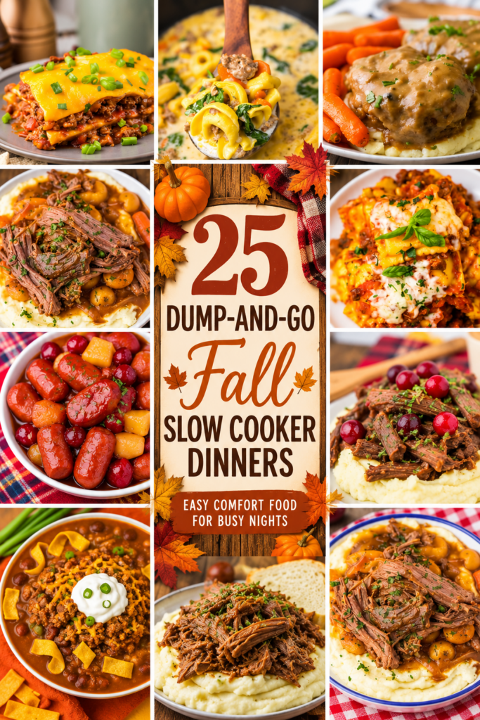 25 Dump-and-Go Fall Slow Cooker Dinners