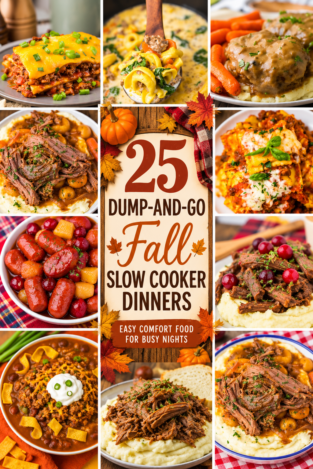 25 Dump-and-Go Fall Slow Cooker Dinners